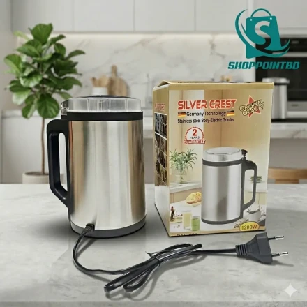 Silver Crest Stainless Steel Electric Mini Grinder